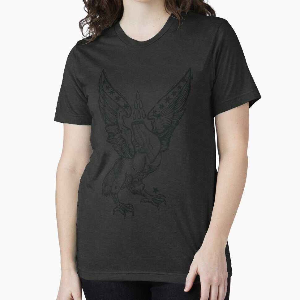 Medieval Beast - Esoteric Engraving Drawing - Black Version by Arcane Orchid