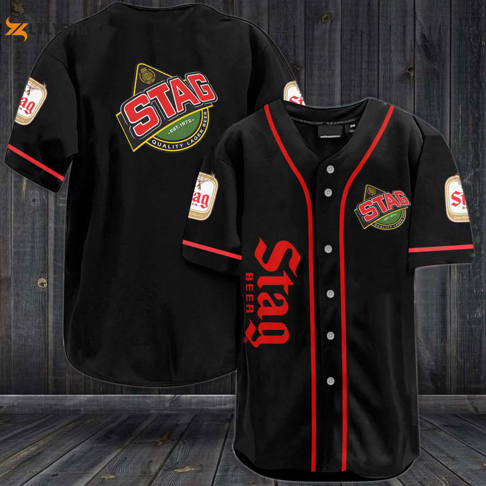 Stag Beer Baseball Jersey - Perfect Gift for Men and Women Trendy Stylish and Comfortable Sports Apparel - lylyprint.com
