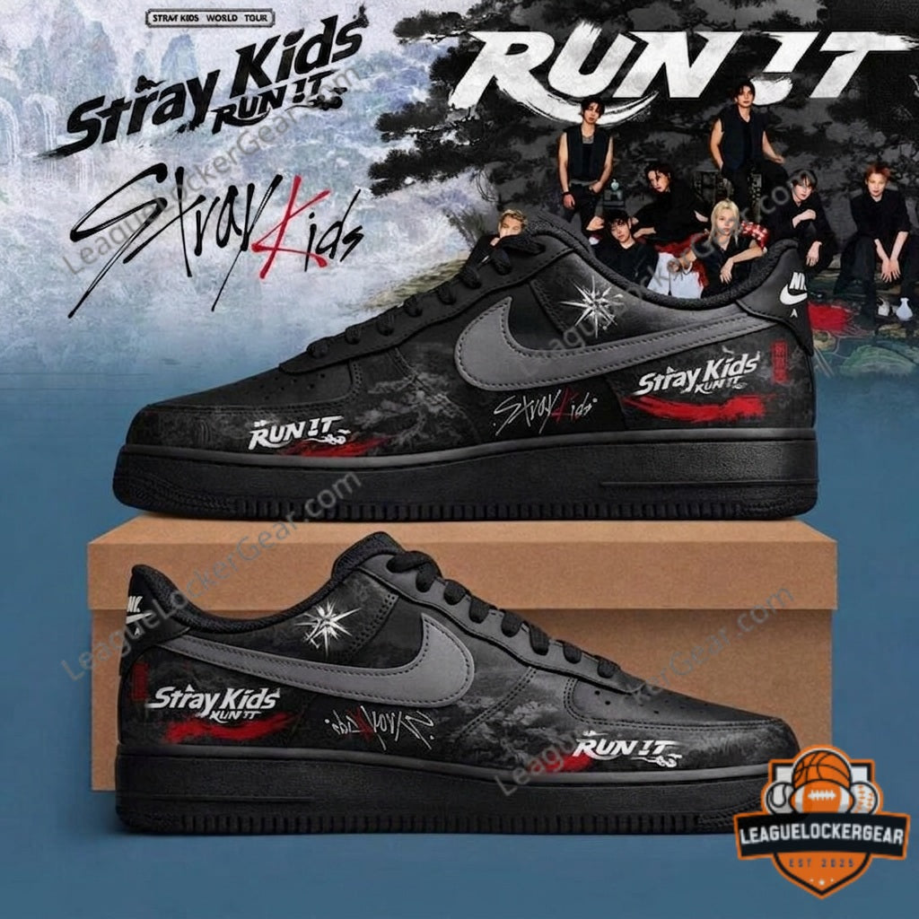 Stray Kids World Tour RUN IT Custom Shoes