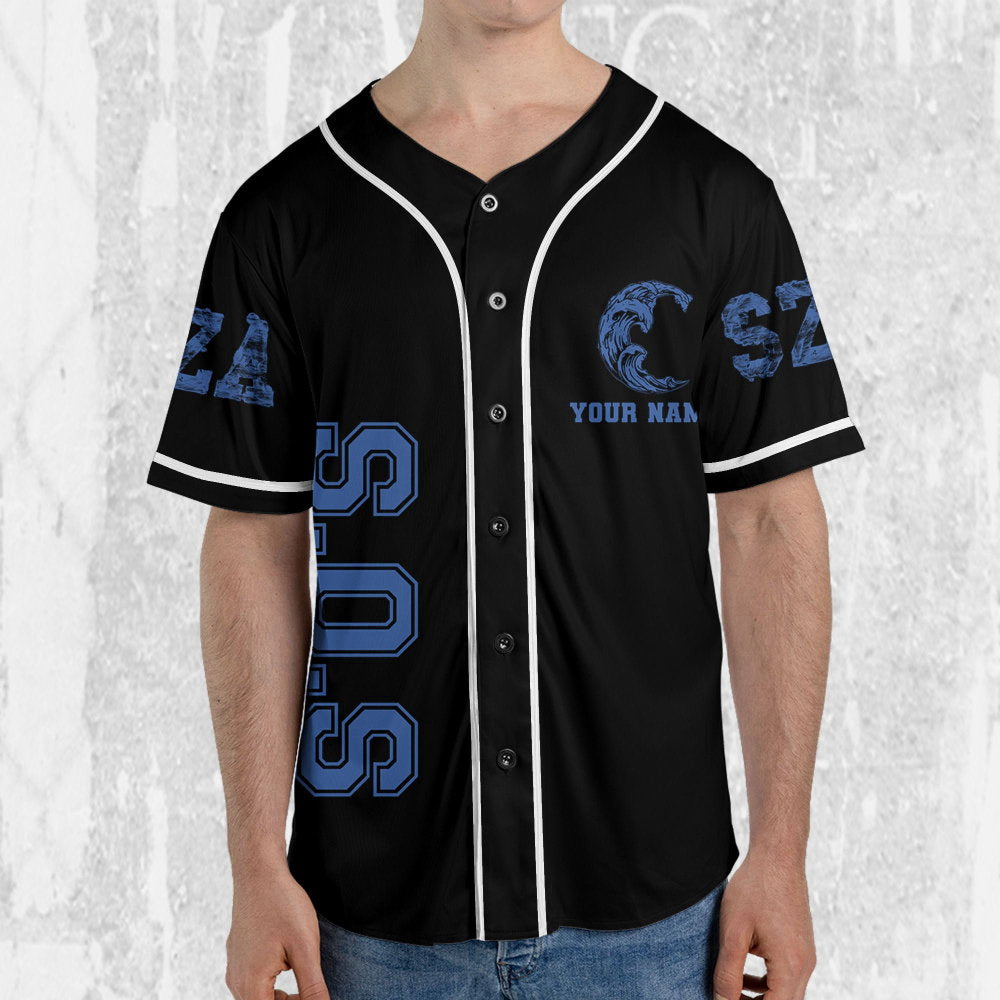 SZA Retro Vintage SOS Baseball Jersey - New Album Merch & Tour 2023 - Aopprinter