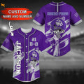 TCU Horned Frogs Personalized Baseball Jersey - lylyprint.com