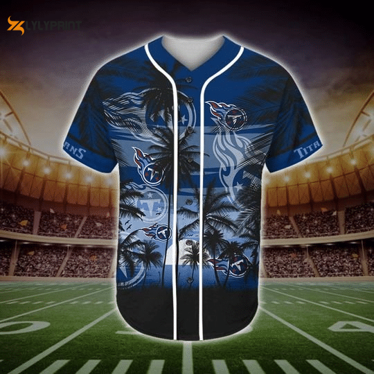 Stay Cool and Stylish with Tennessee Titans Tropical Baseball Jersey - lylyprint.com