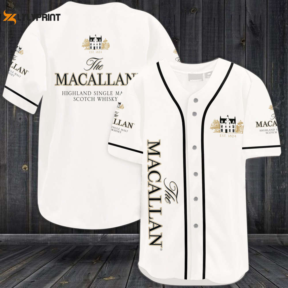 The Macallan Scotch Whiskey Baseball Jersey - lylyprint.com