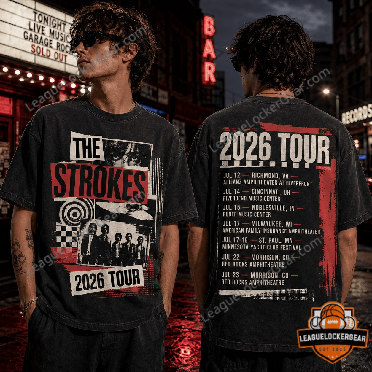 The Strokes 2026 Tour T-Shirt
