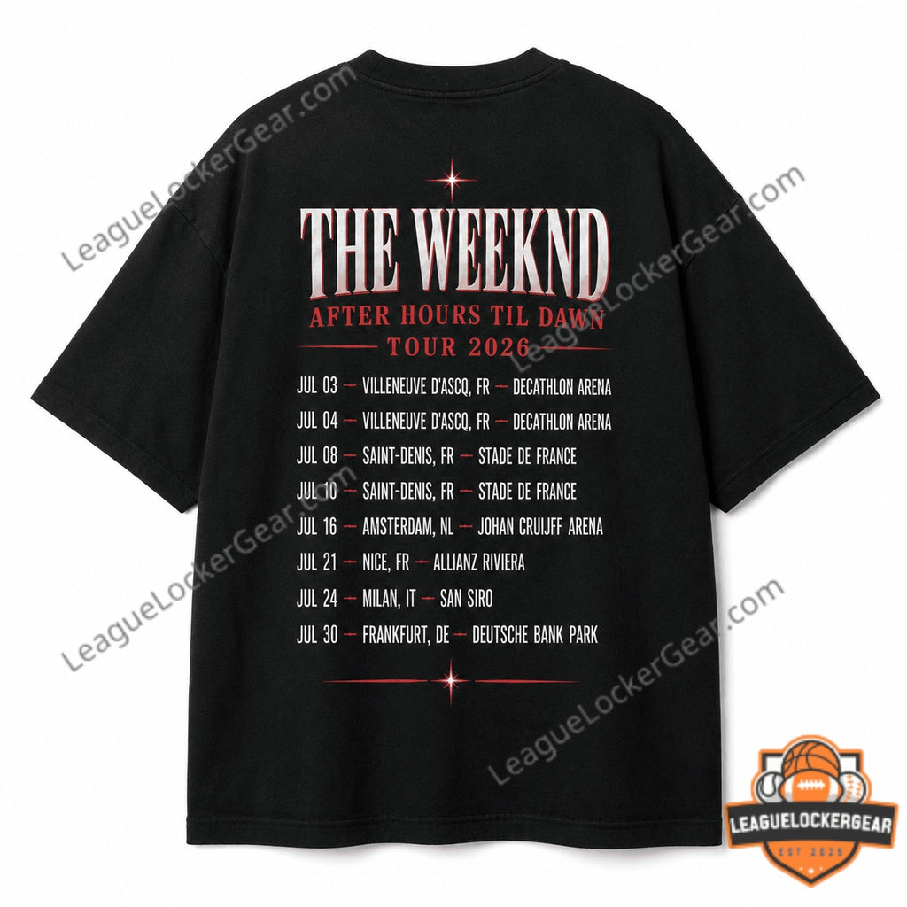 The Weeknd After Hours Til Dawn Tour 2026 T-Shirt