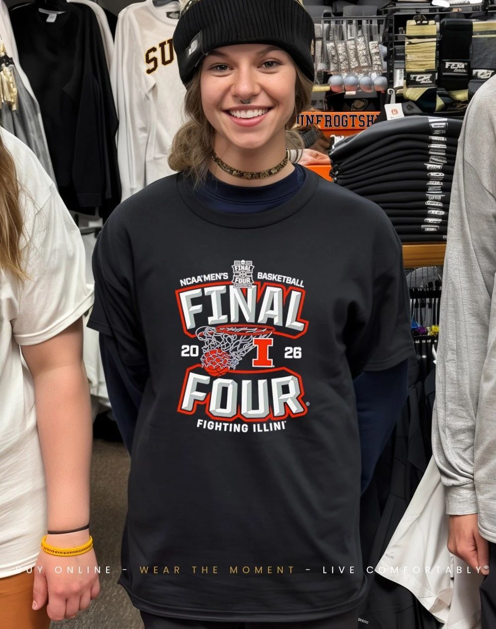 Illinois Men’s Basketball March Madness 2026 Final Four Hoop shirt