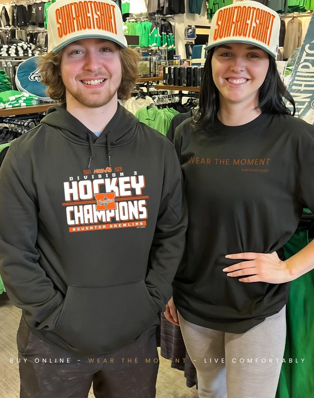 Houghton Gremlins 2026 MHSAA Hockey D3 Champions shirt