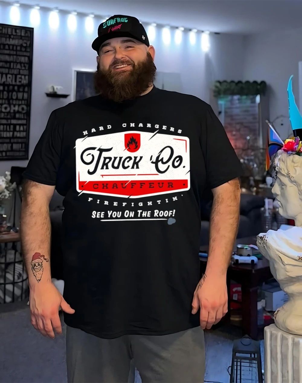 Truck Chauffeur hard changers firefightin’ see you on the roof shirt