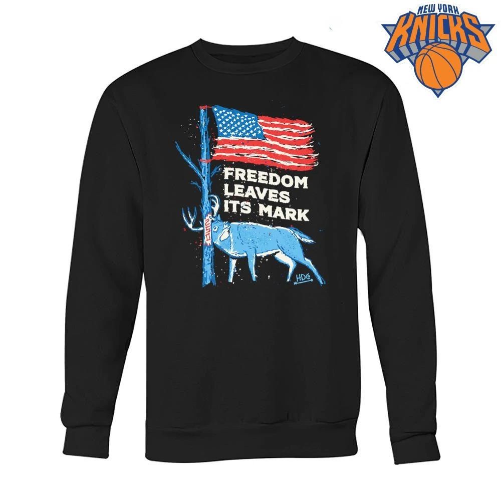 Patriotic Deer Hunting Freedom Leaves Its Mark US 250 Years Happy 4th of July shirt