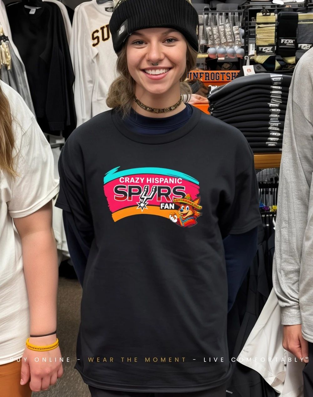 Crazy Hispanic Spurs Fan Latino Game Day shirt