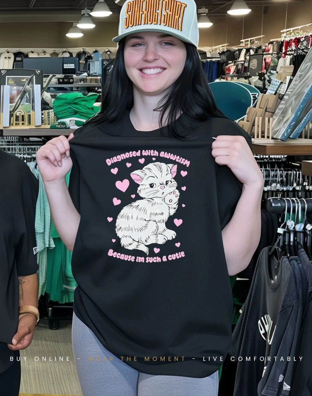 Diagnosed with awwtism because im such a cutie Cat shirt