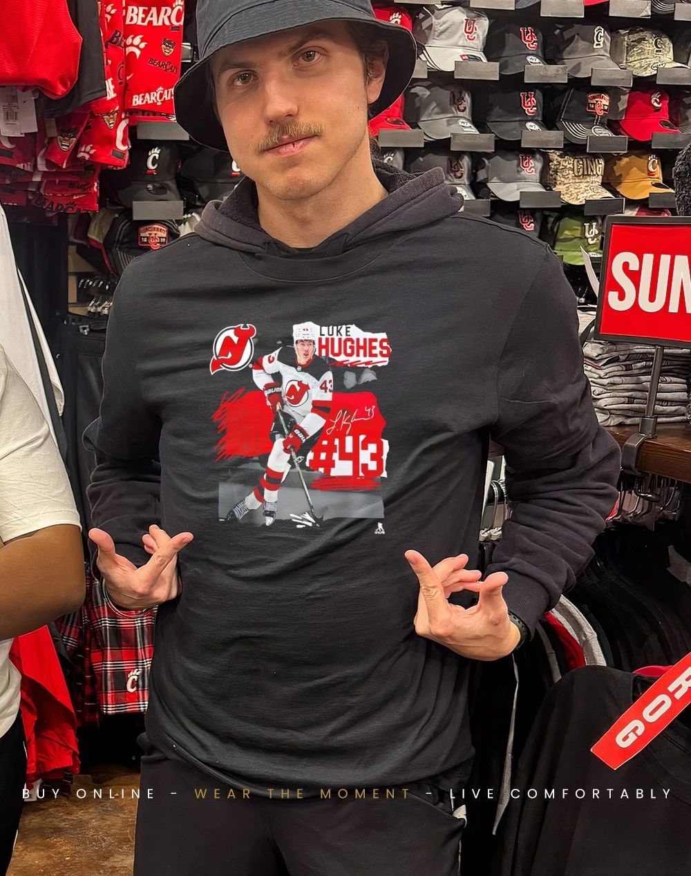 Luke Hughes New Jersey Devils Fresh Ice signature shirt