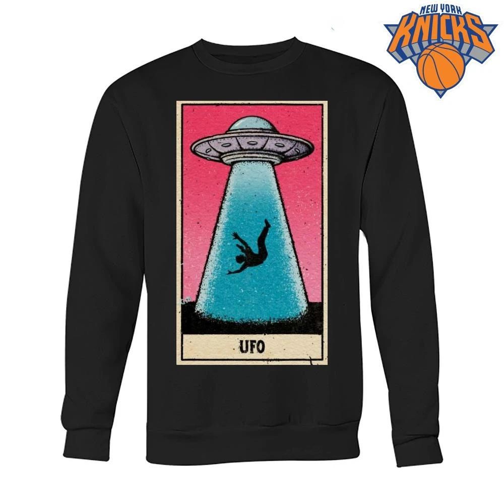 Vintage UFO Alien Abduction Tarot Card Graphic Shirt