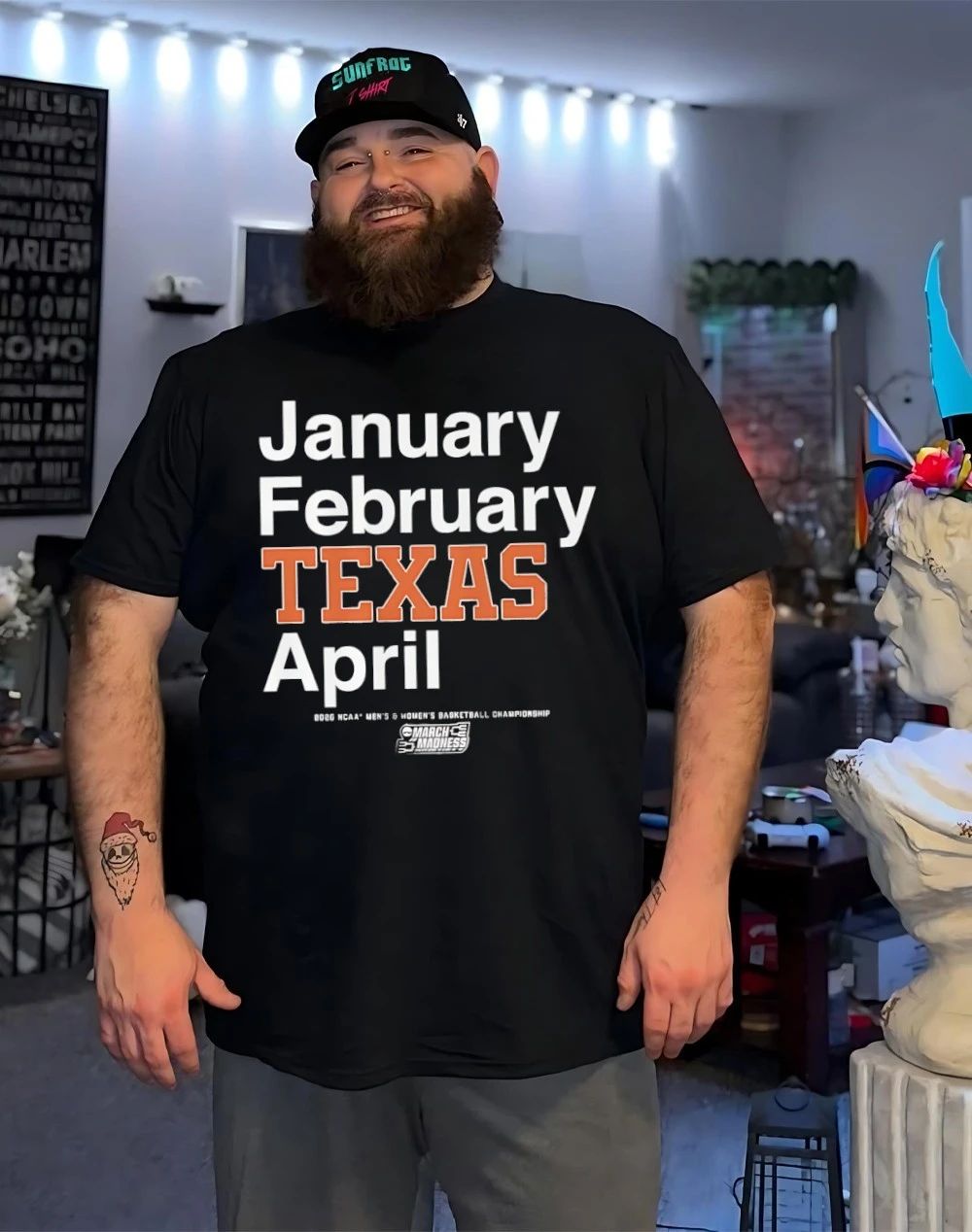 Texas Longhorns MBB & WBB 2026 March Madness Month January February Texas April shirt