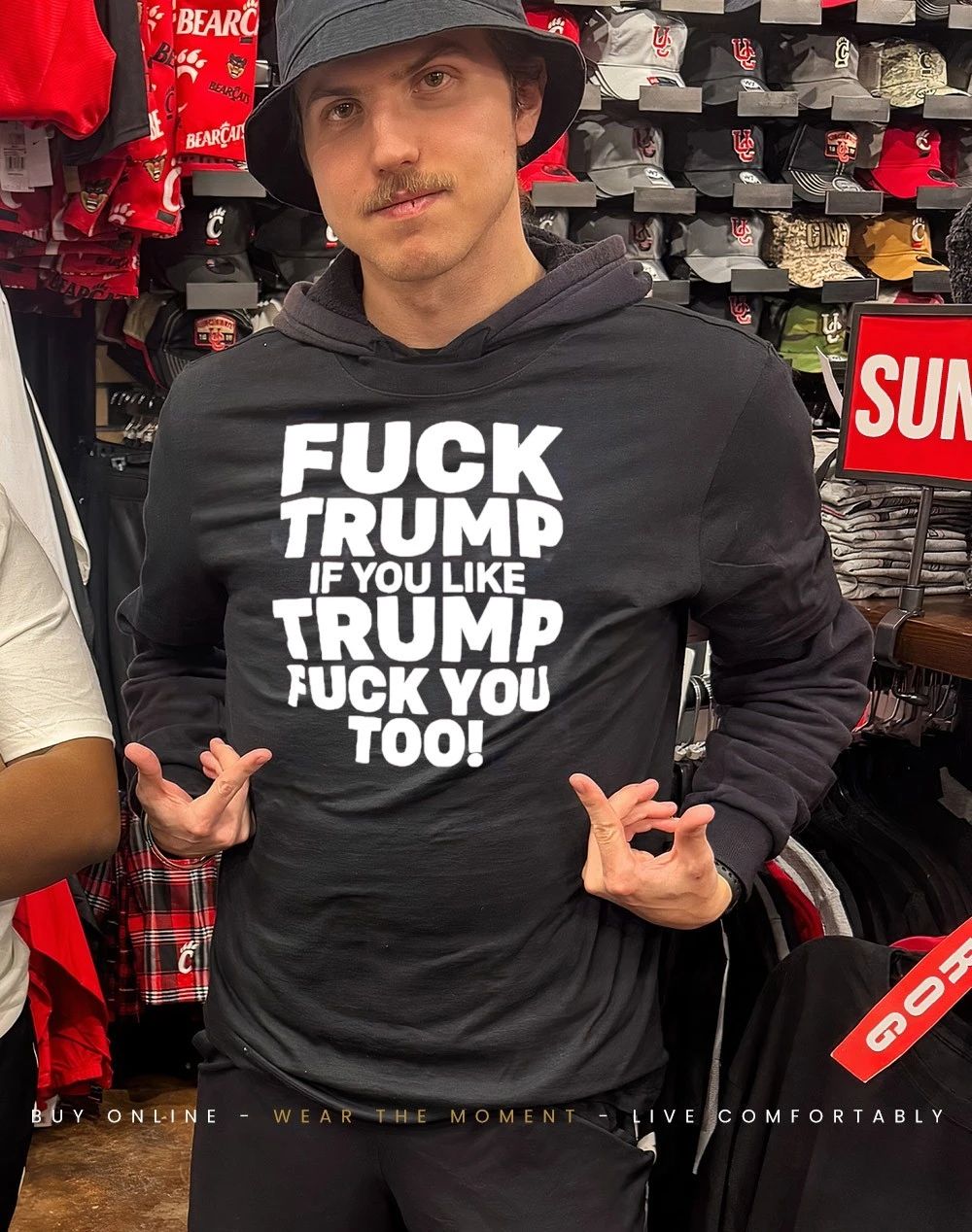 Fuck Trump if you like Trump fuck you too humor shirt