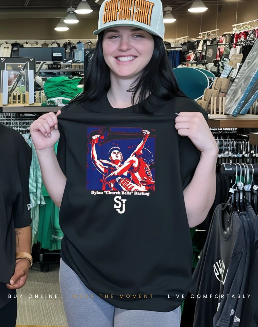 Dylan Darling St. John’s Basketball Dylan Church Bells Darling paint shirt