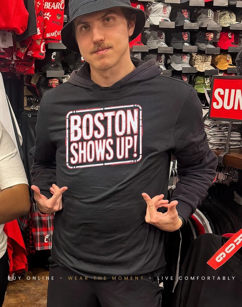 Boston Shows Up shirt