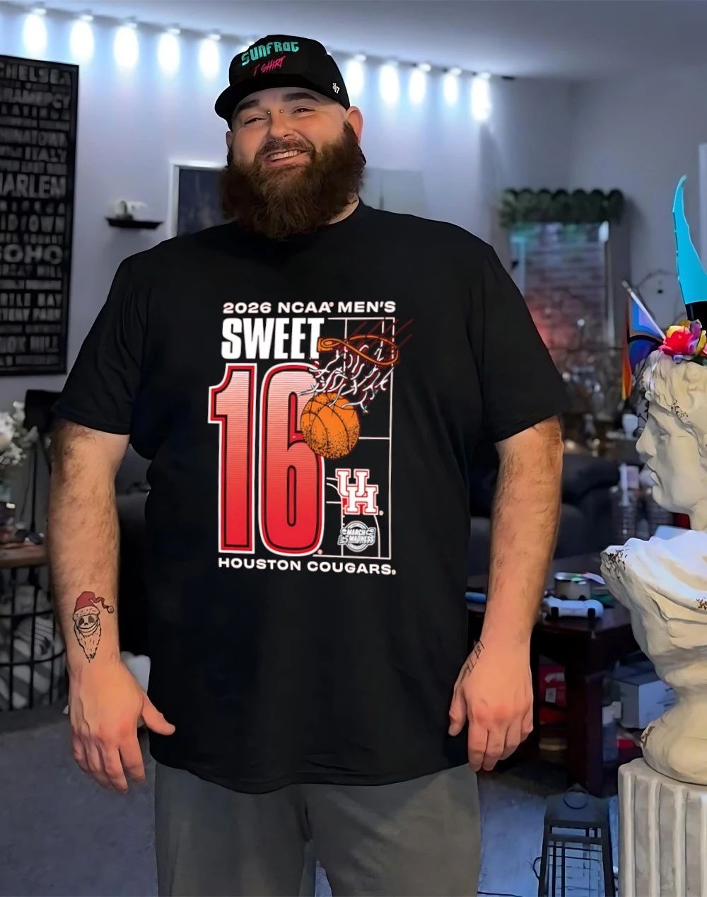 Houston Cougars 2026 NCAA March Madness Sweet 16 Bound basketball shirt