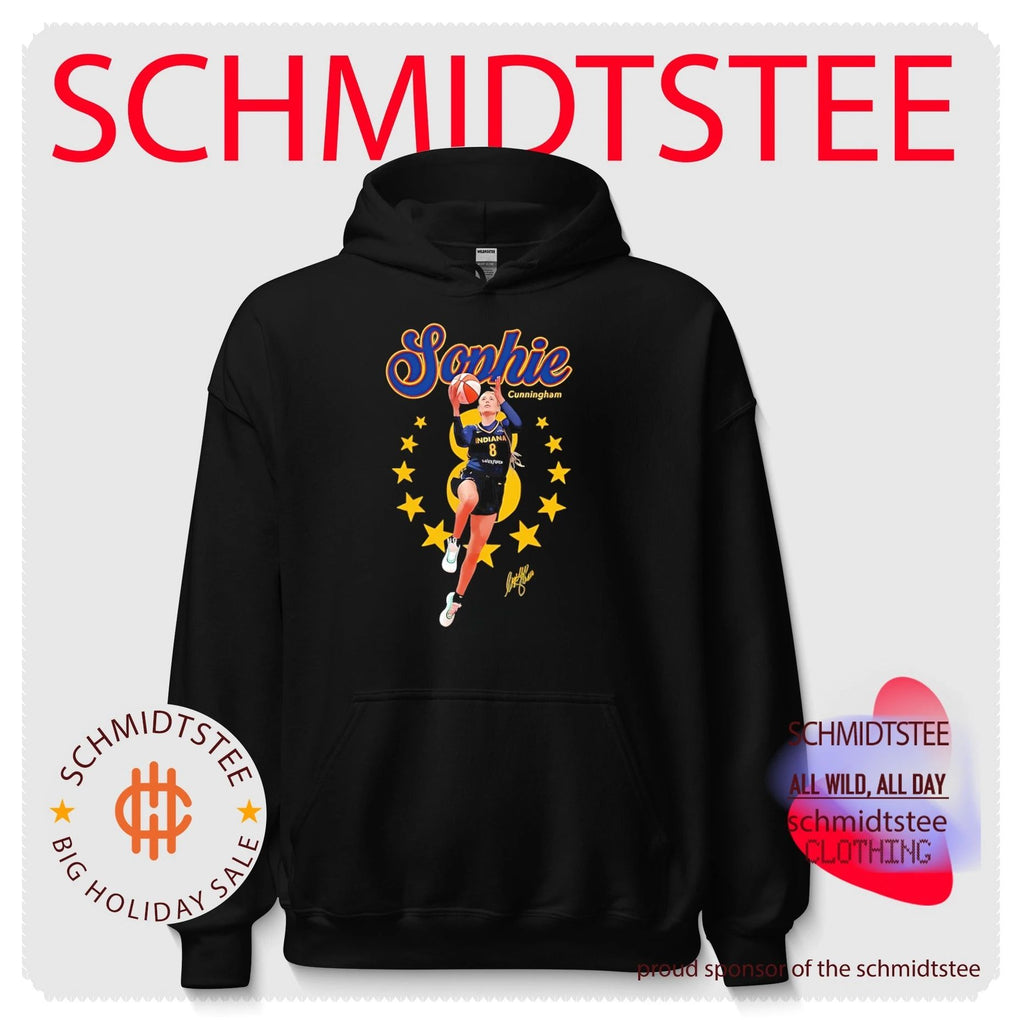 Indiana Fever Sophie Cunningham jumping pose shirt