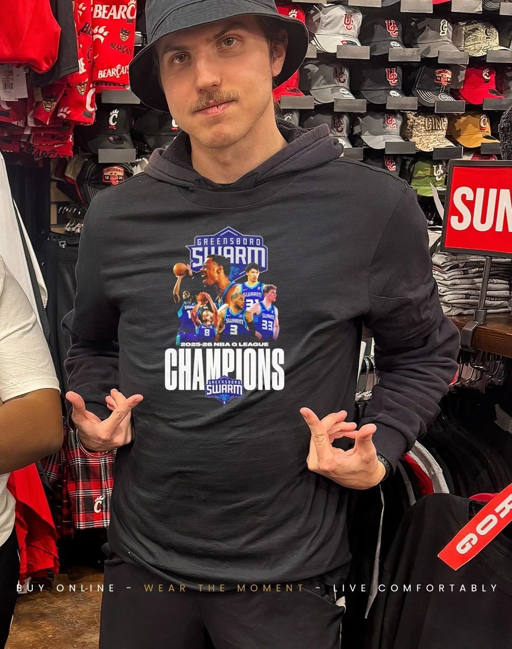 Greensboro Swarm G League Champions 2025-26 graphic shirt