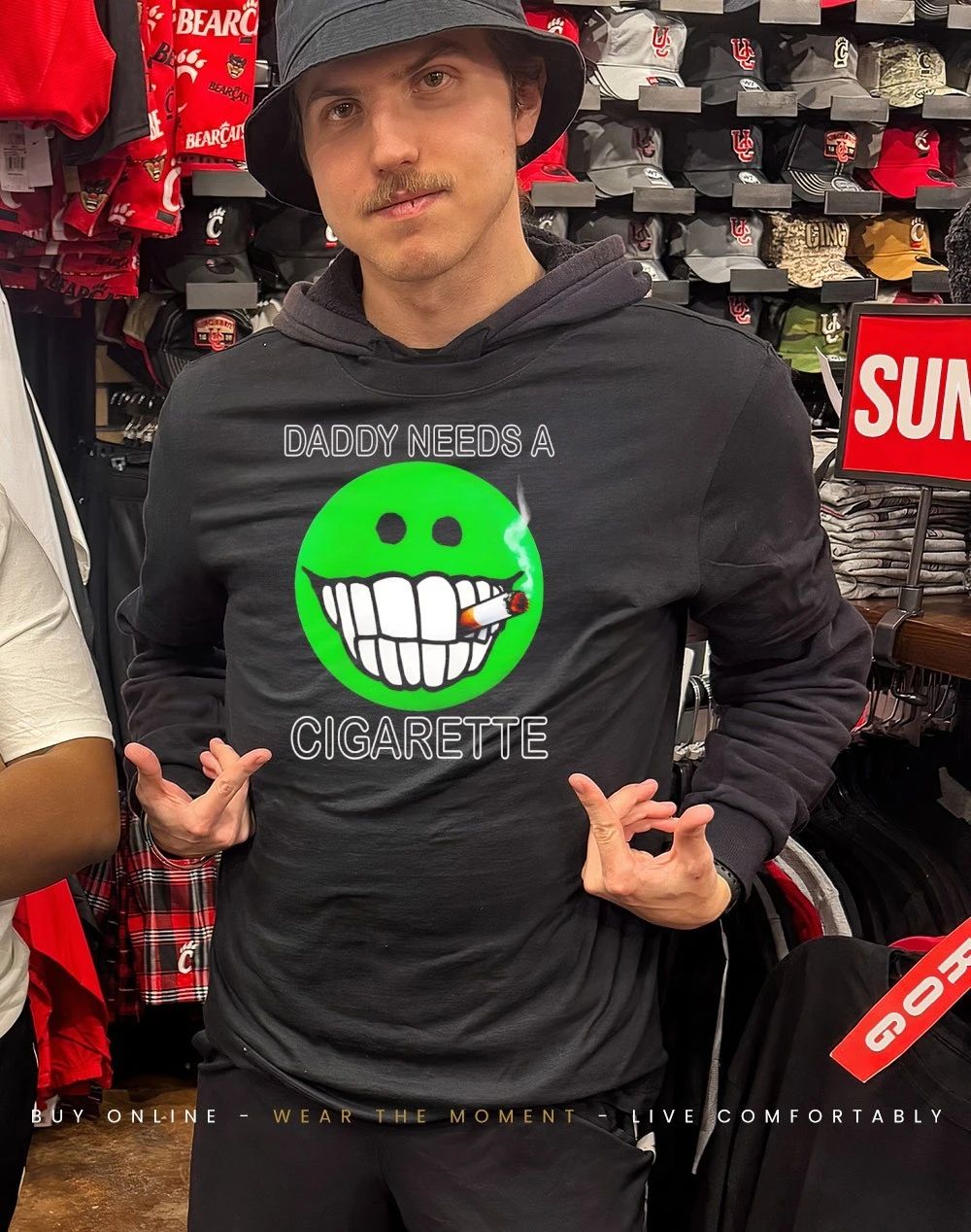 Daddy needs a cigarette smoking icon shirt