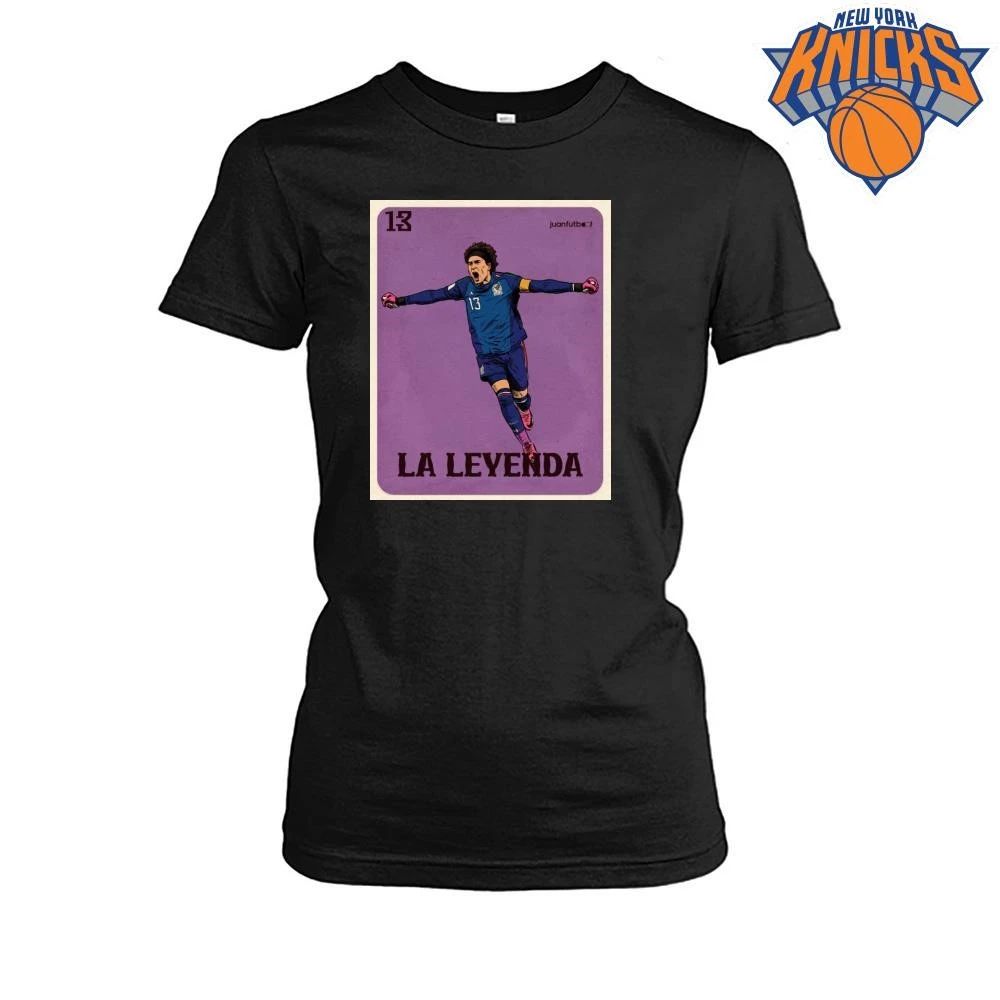 Mexico Goalkeeper La Leyenda Icon Vintage Loteria Card Art Design Shirt
