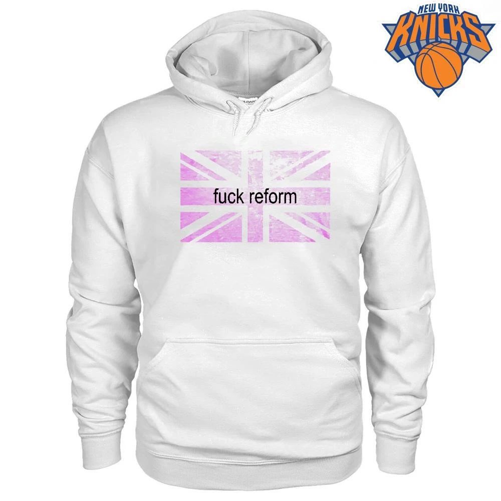 Fuck Reform Pink United Kingdom Union Jack Flag Anti Political Shirt