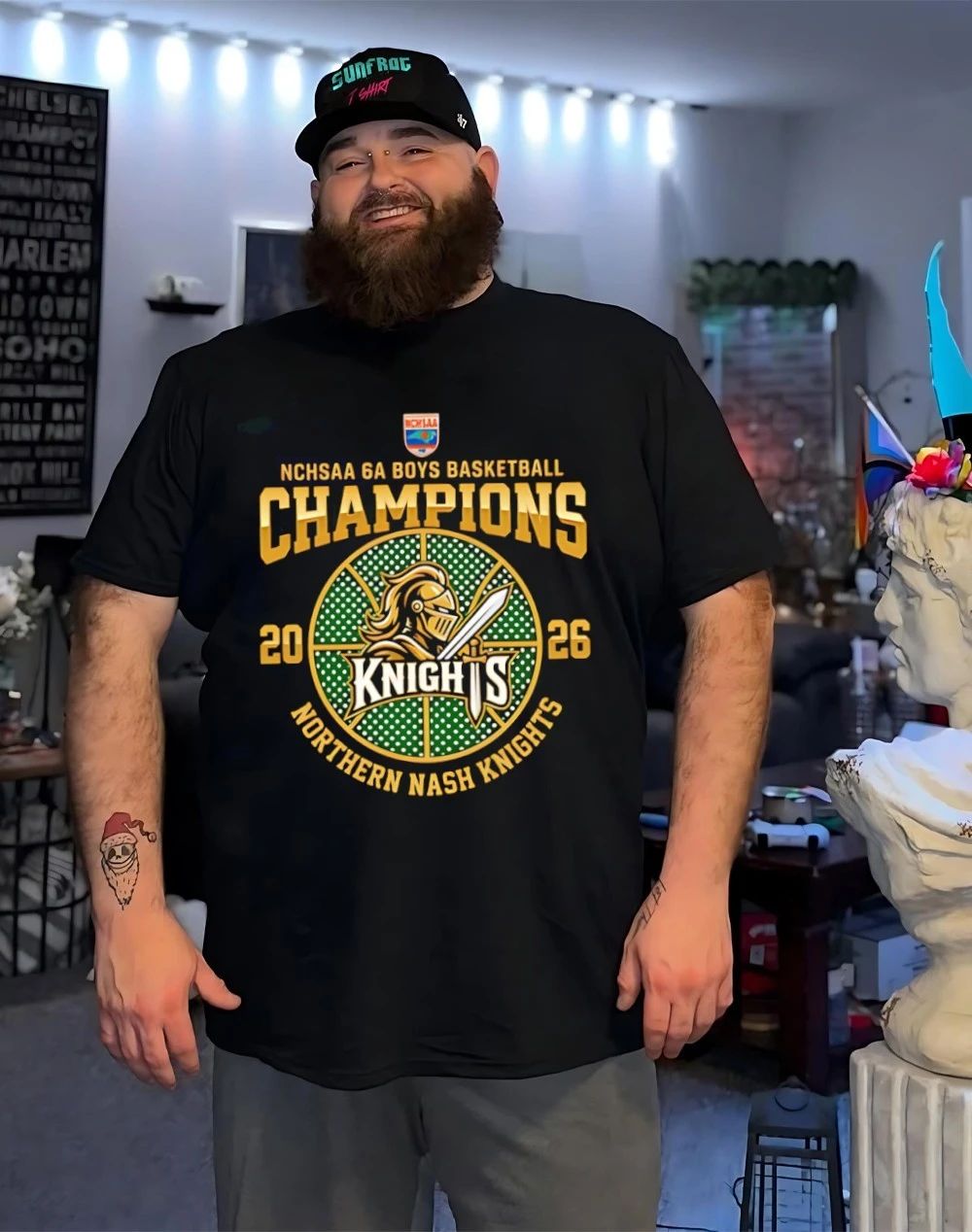 Northern Nash Knights NCHSAA 6A Boys Basketball Champions 2026 shirt