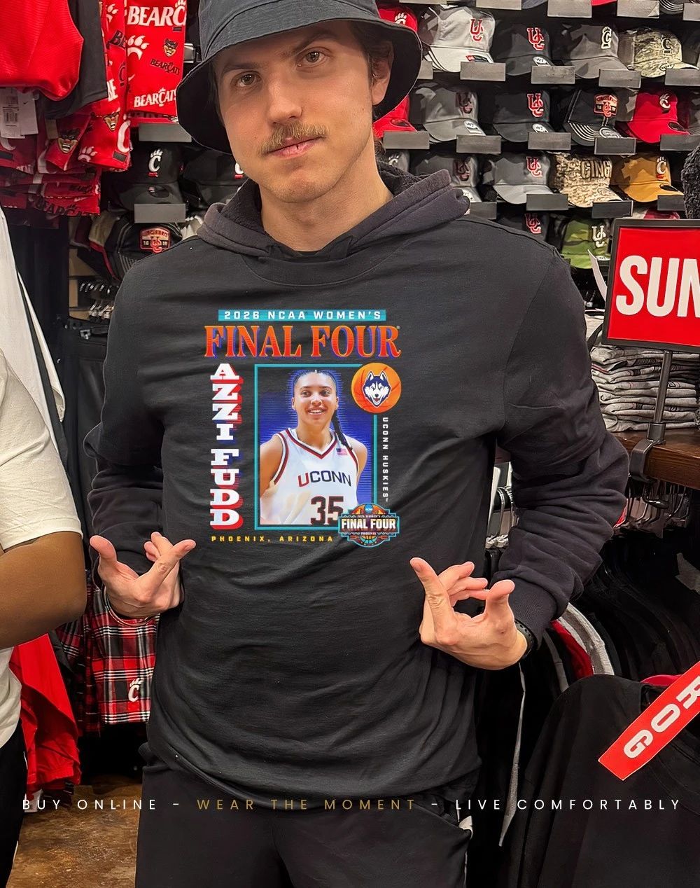 Azzi Fudd UConn Women’s Basketball 2026 Final Four March Madness shirt
