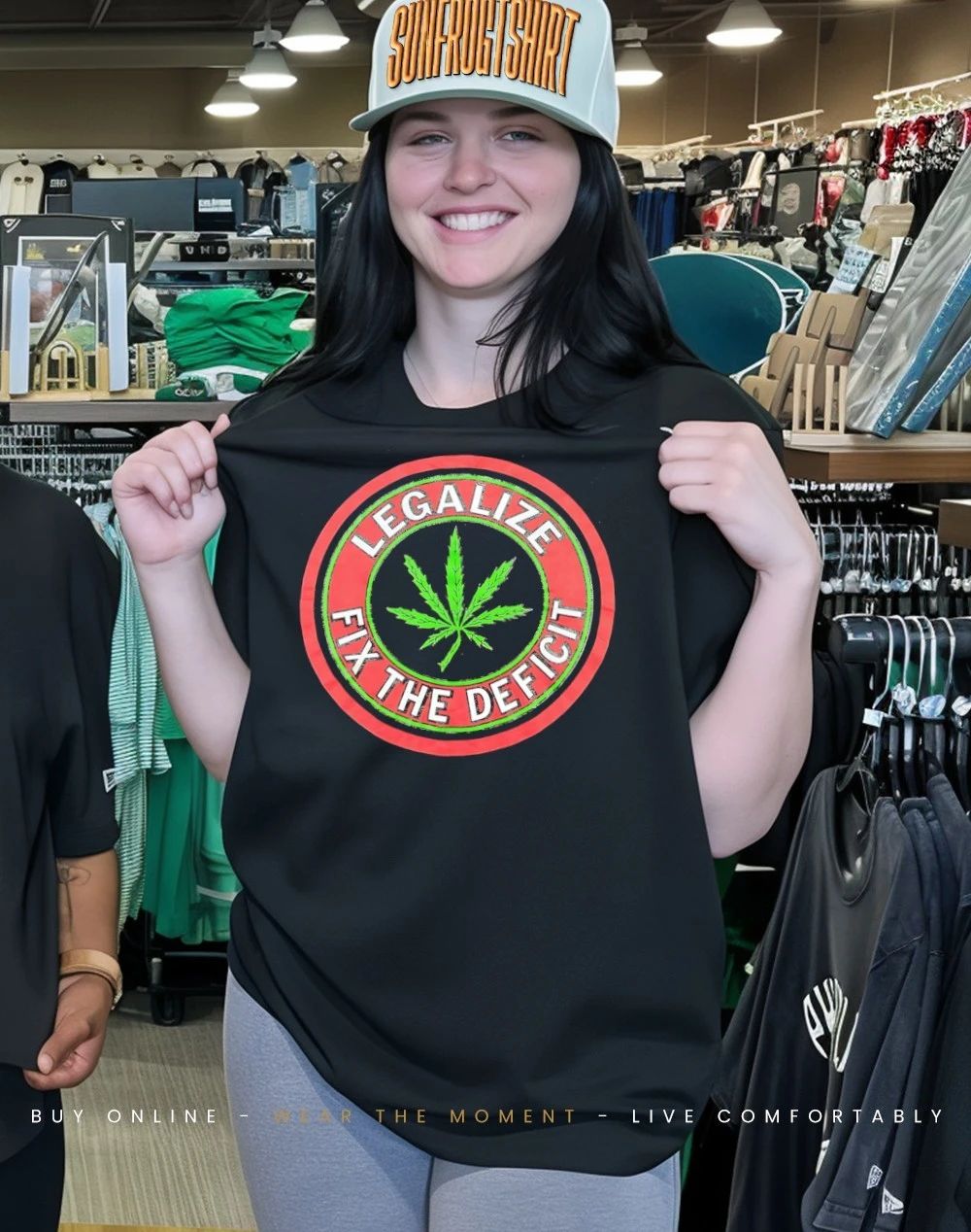 Weed leaf legalize fix the deficit shirt