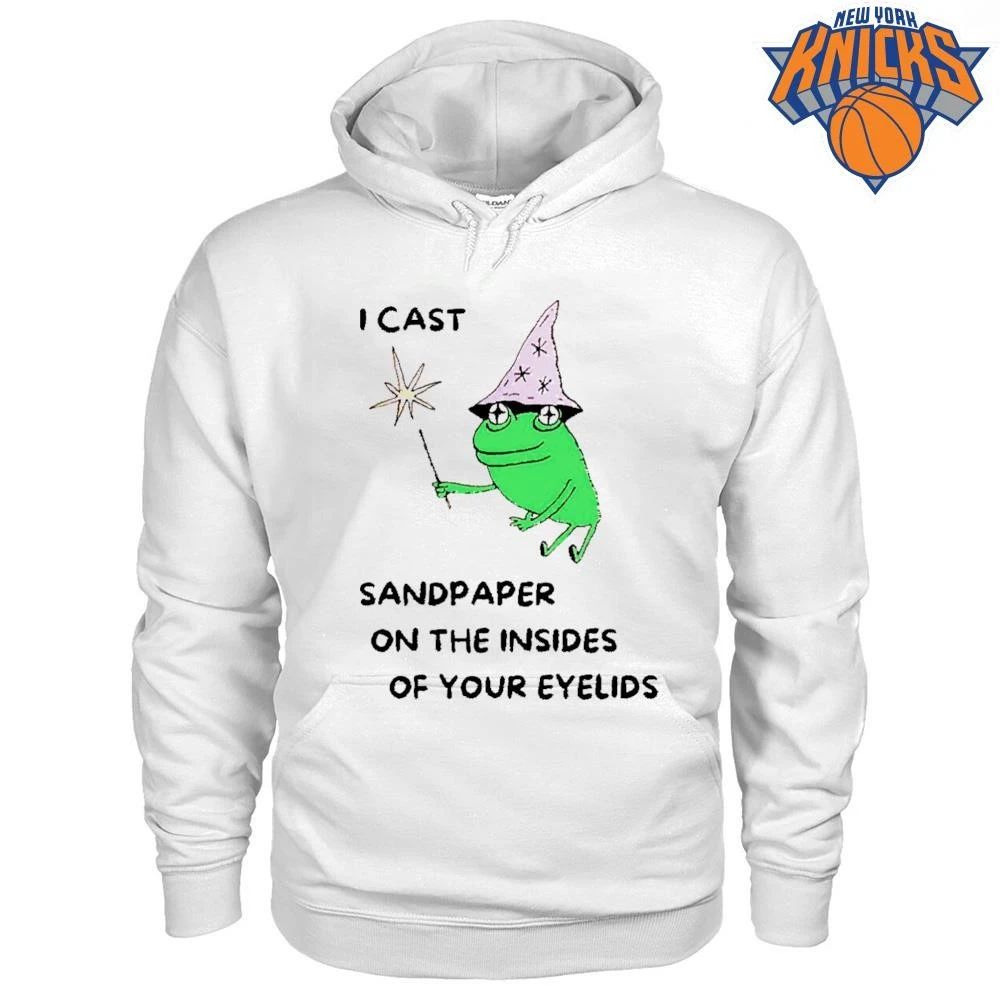 I Cast Sandpaper On The Insides Of Your Eyelids Funny Frog Wizard Meme T Shirt