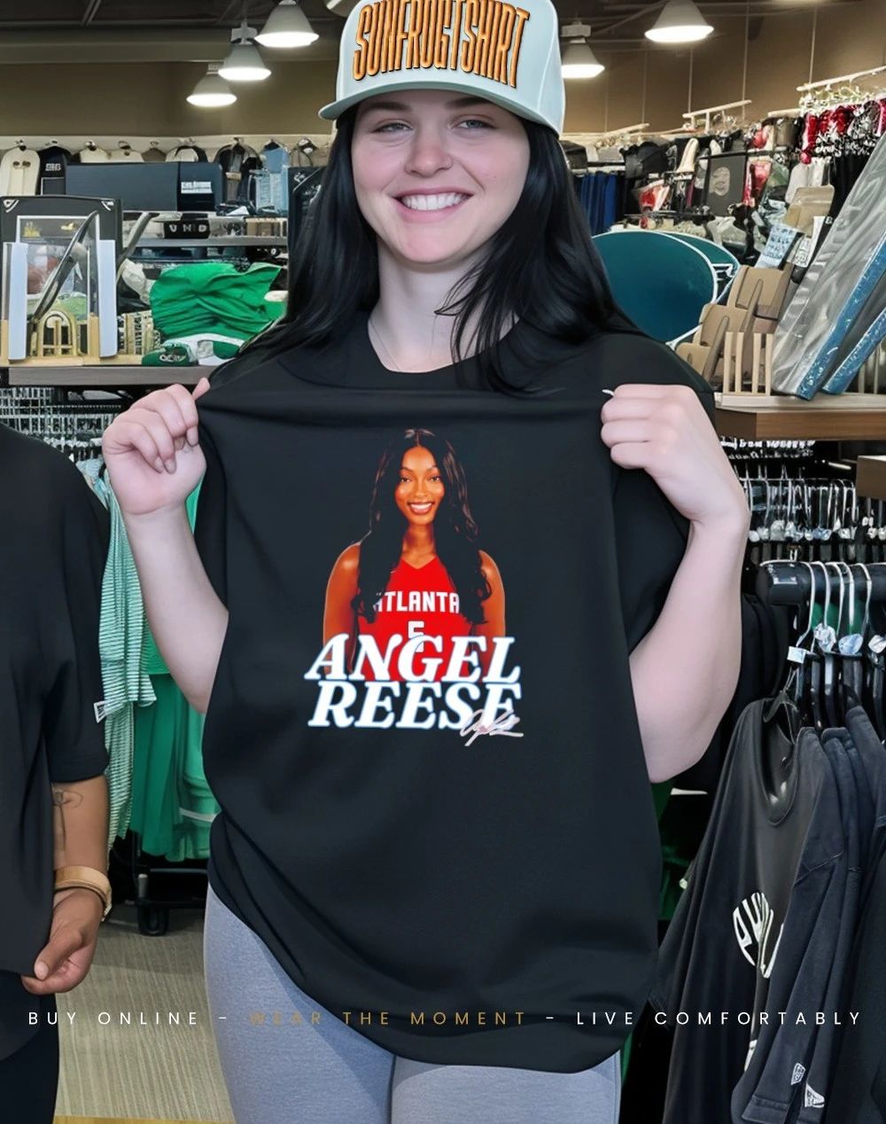 Angel Reese Atlanta Dream signature graphic shirt