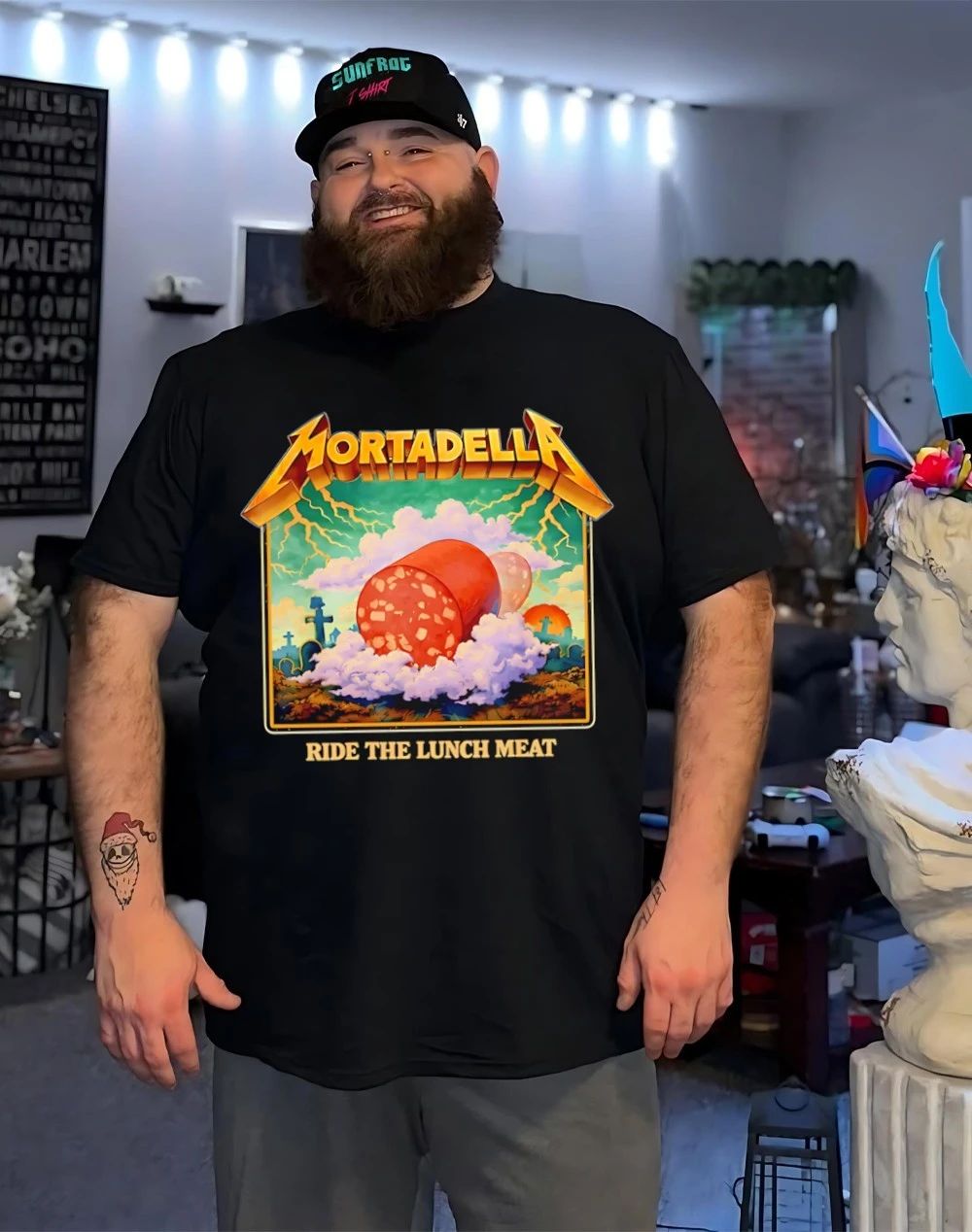 Mortadella ride the lunch meat shirt