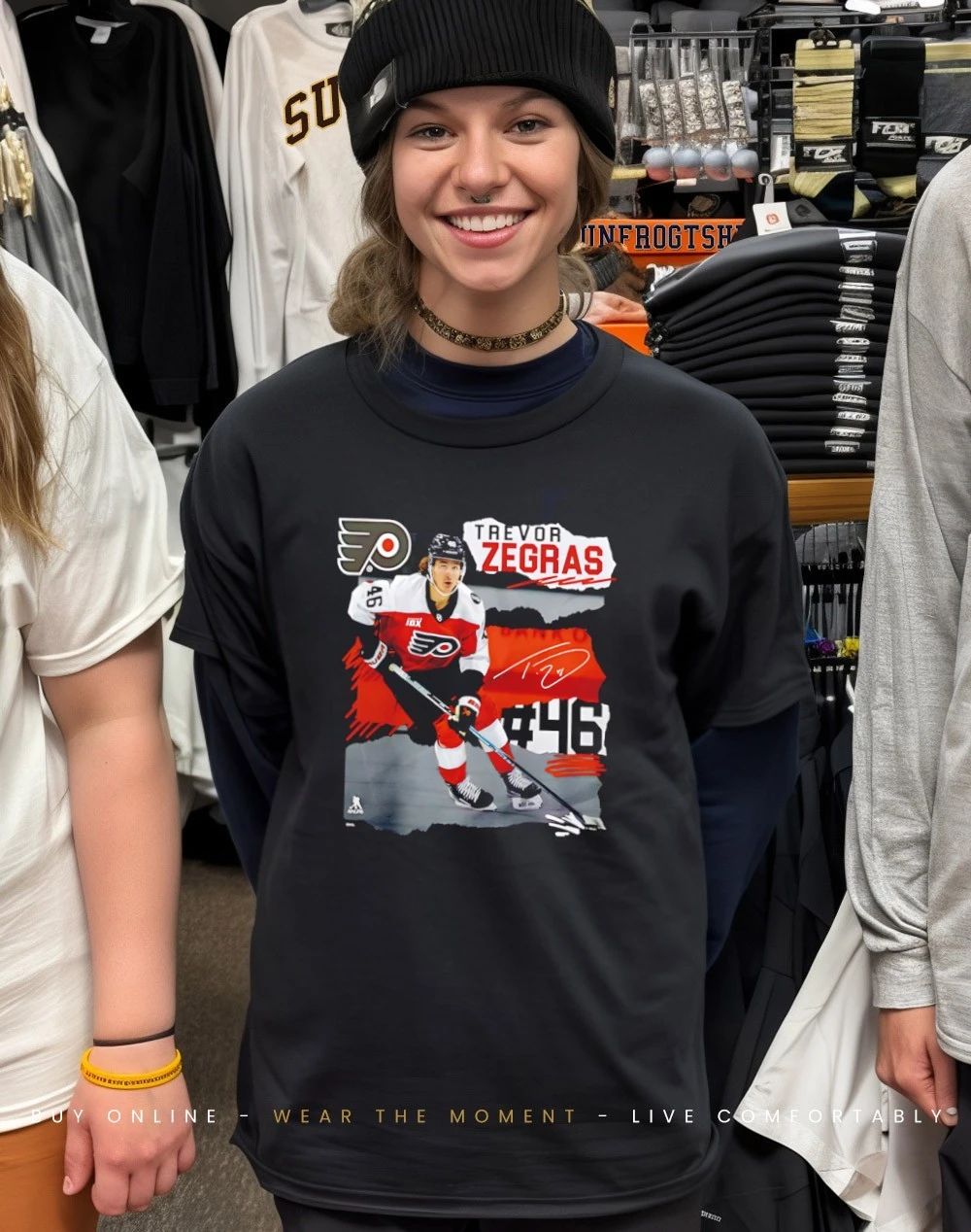 Trevor Zegras Philadelphia Flyers Fresh Ice signature shirt