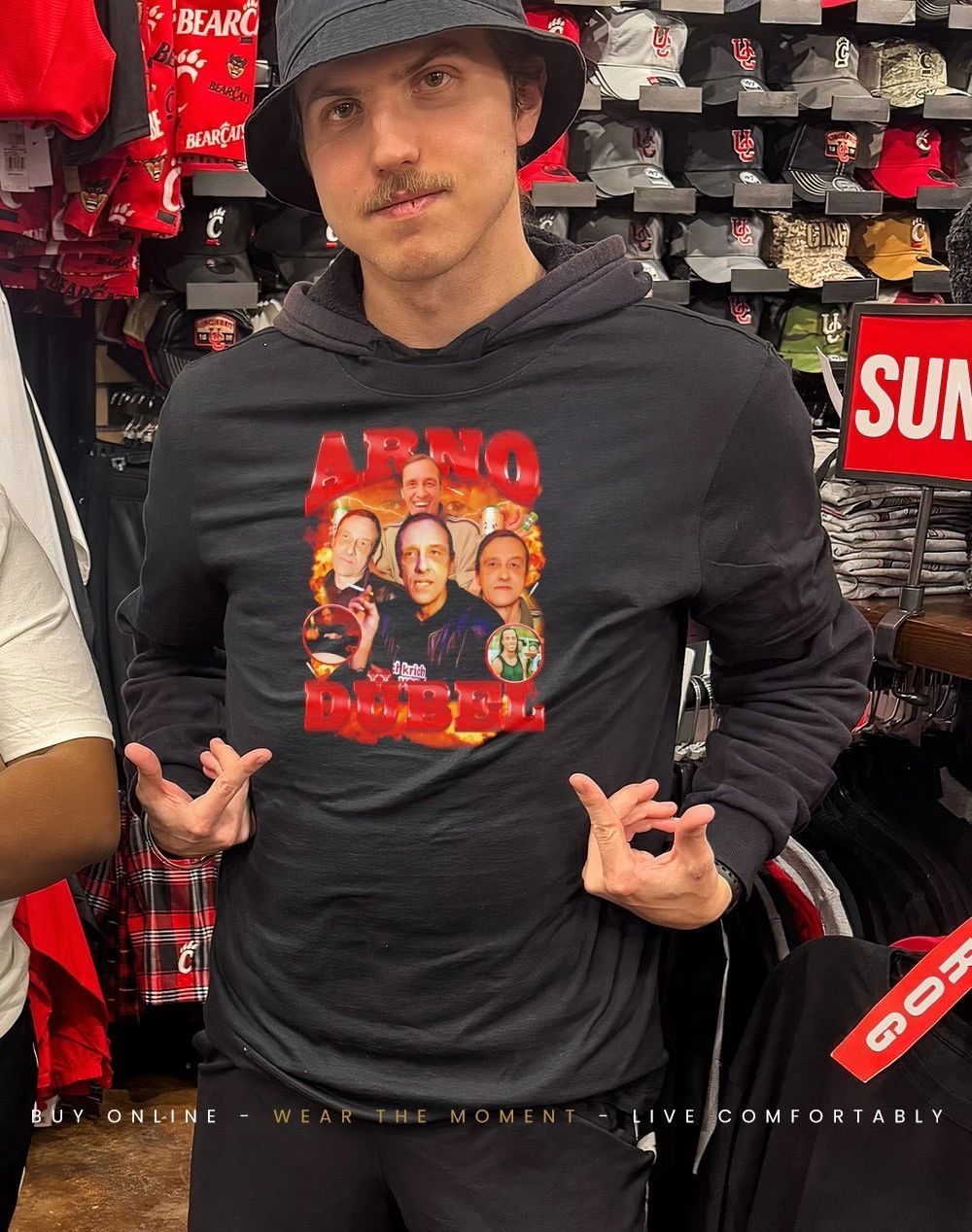 Arno Dübel picture collage shirt