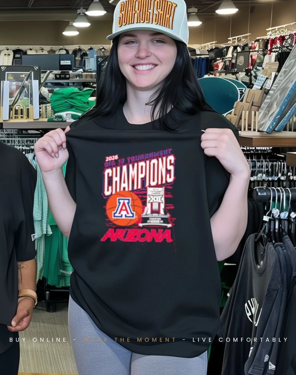Arizona Wildcats 2026 Big 12 Men’s Basketball Tournament Championship Trophy shirt