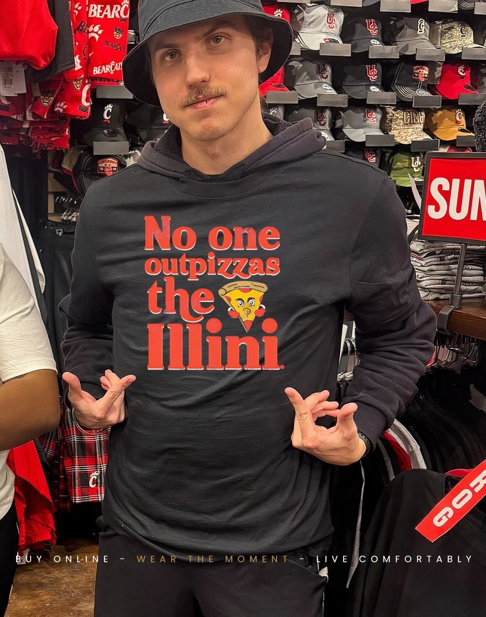 Illinois Men’s Basketball no one outpizzas the Illini shirt