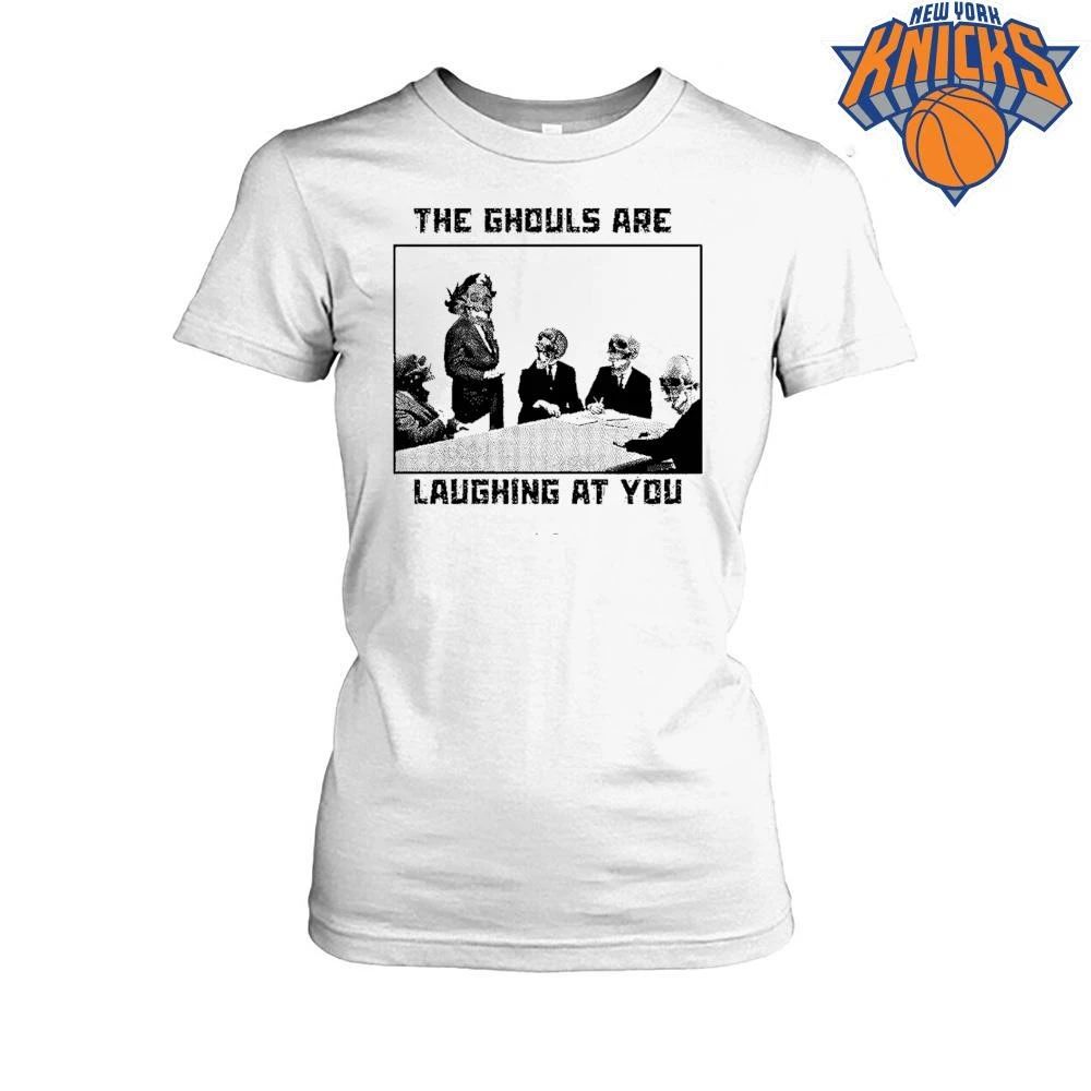 The Ghouls Are Laughing At You Skeleton Corporate Meeting Grunge Edgy Graphic Shirt
