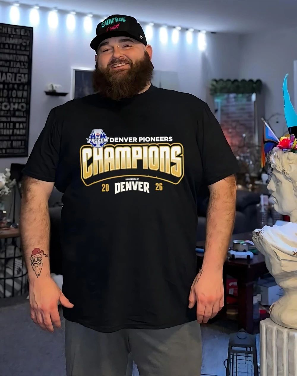 Denver Pioneers Hockey NCHC Frozen Faceoff Champions 2026 shirt