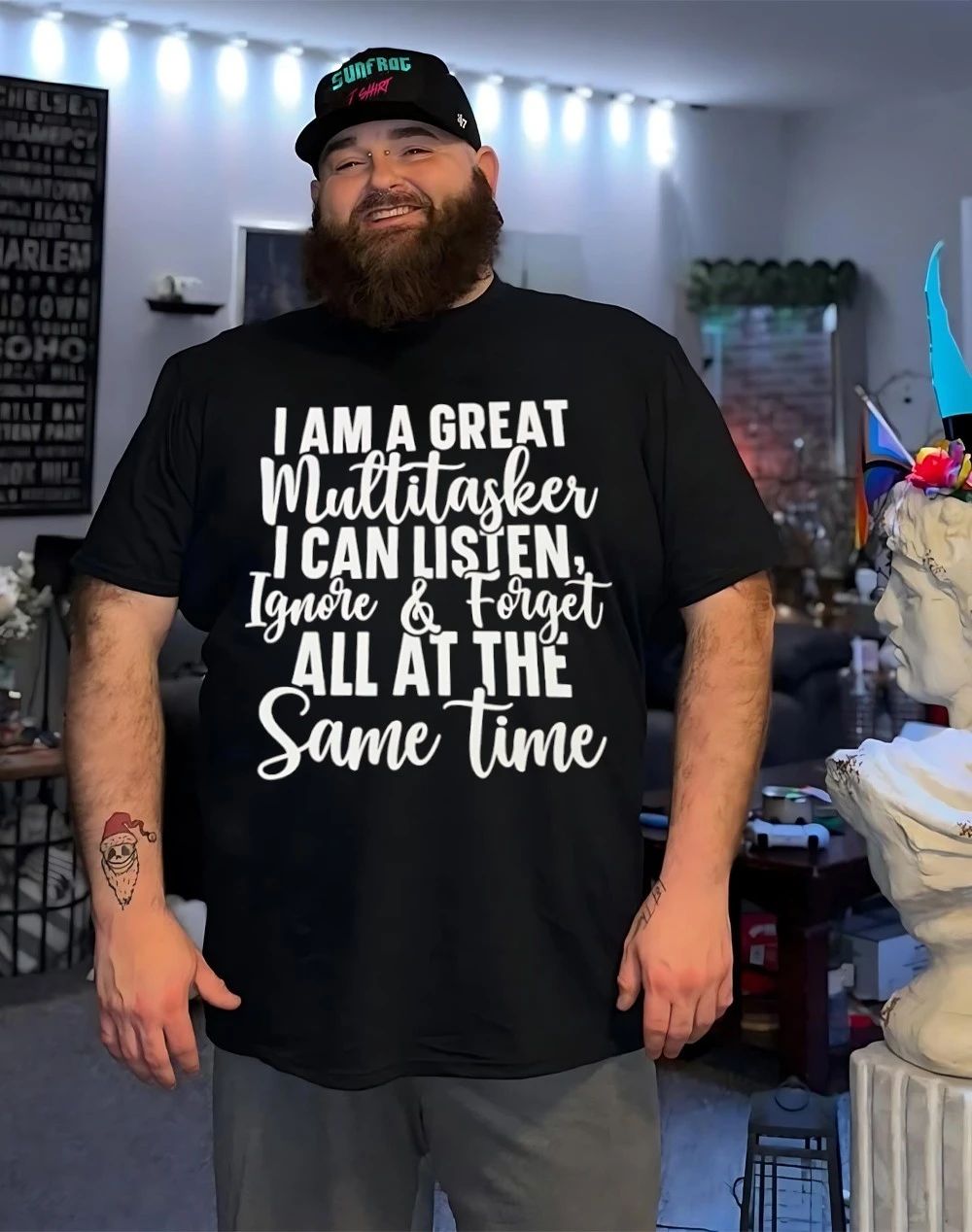 I am a great multitasker I can listen ignore forget all at the same time humor shirt