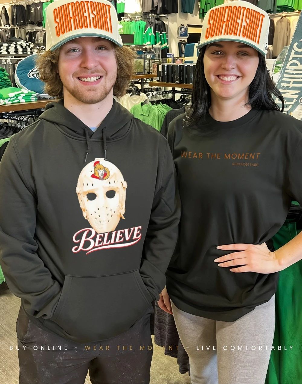 Believe Mask Ottawa Senators shirt