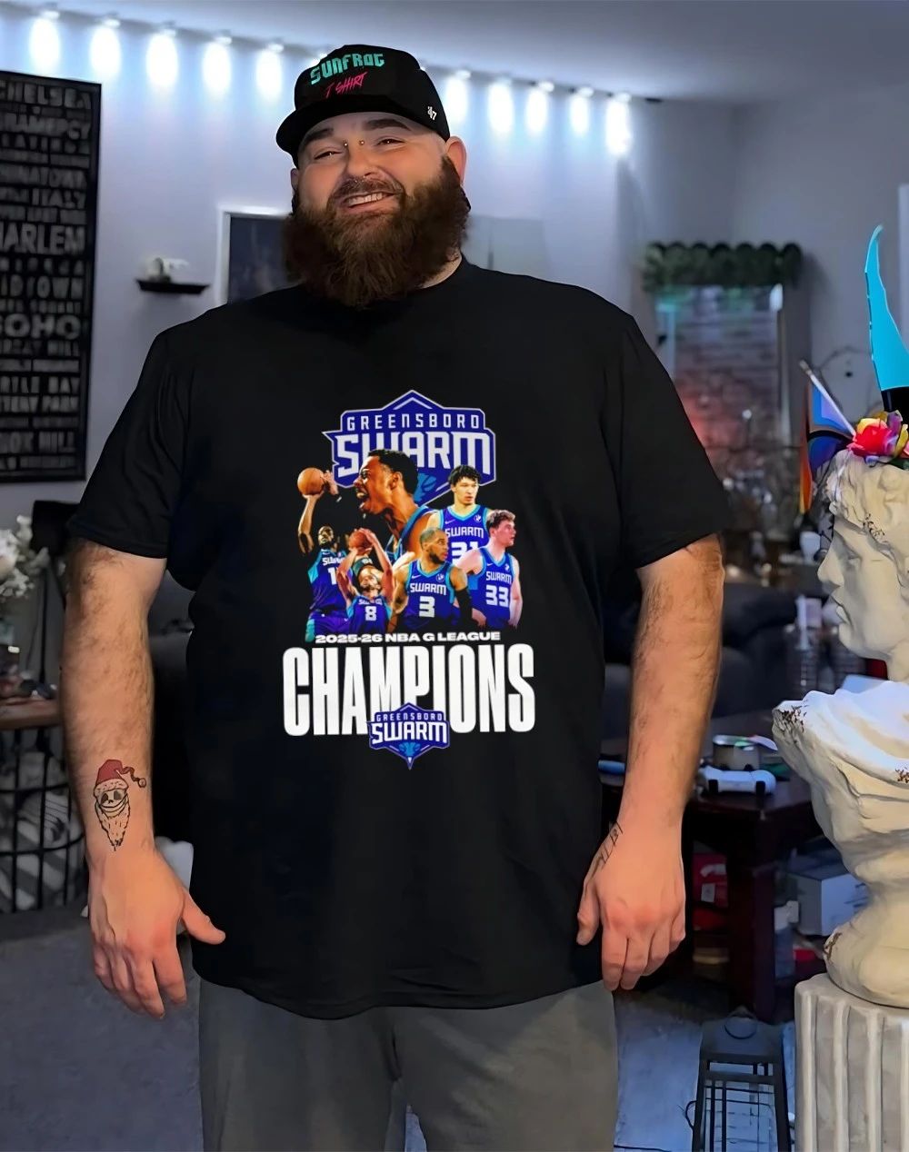 Greensboro Swarm G League Champions 2025-26 graphic shirt
