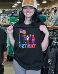 Detroit sports mascot salute the flag shirt