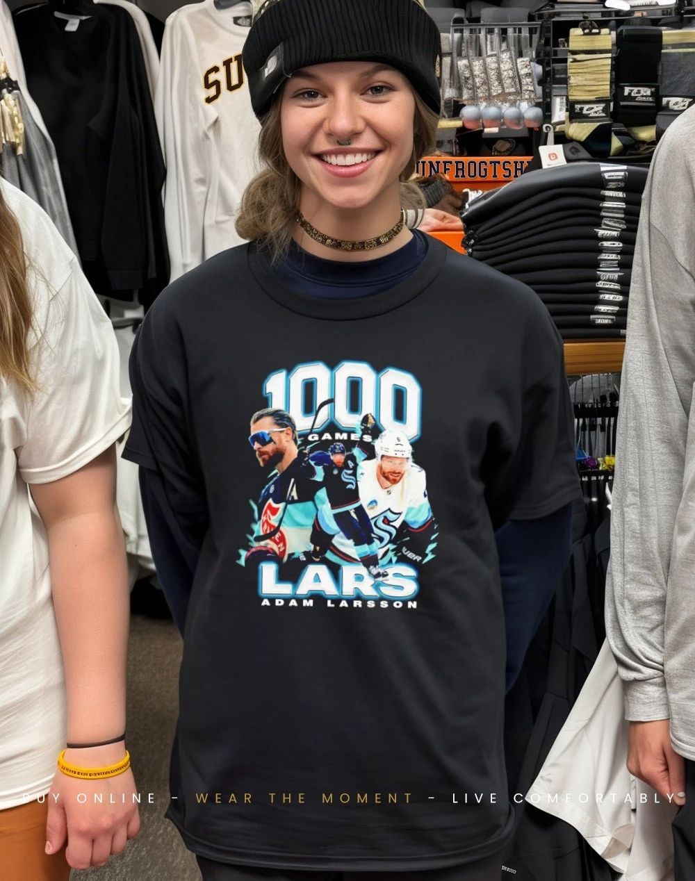 Adam Larsson 1000 Games Lars Shirt