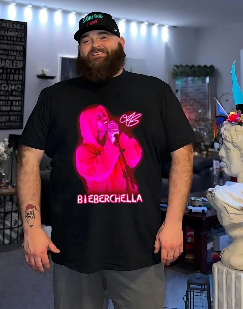 Justin Bieberchella Iconic signature graphic shirt