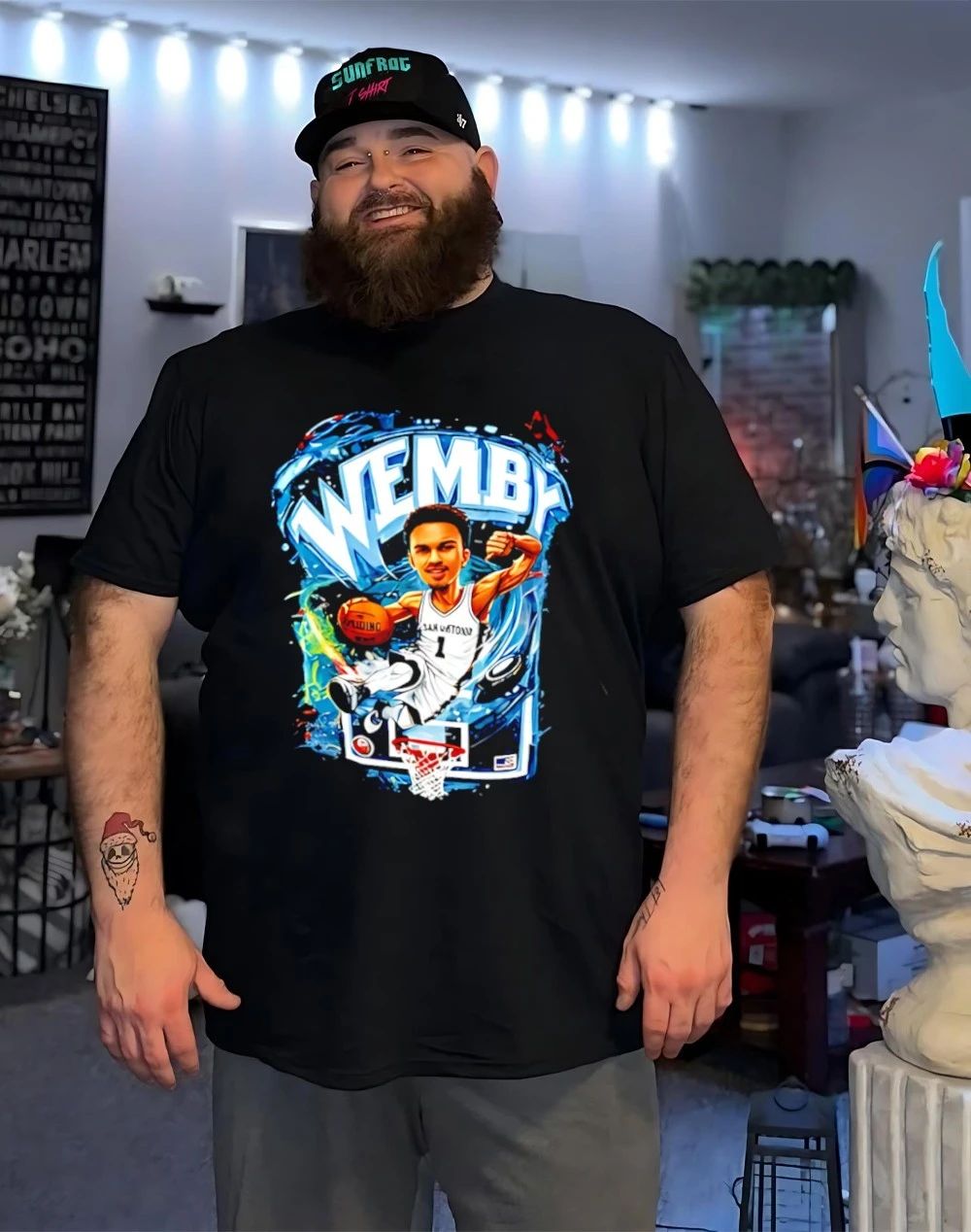 Victor Wembanyama Wemby San Antonio Spurs caricature shirt