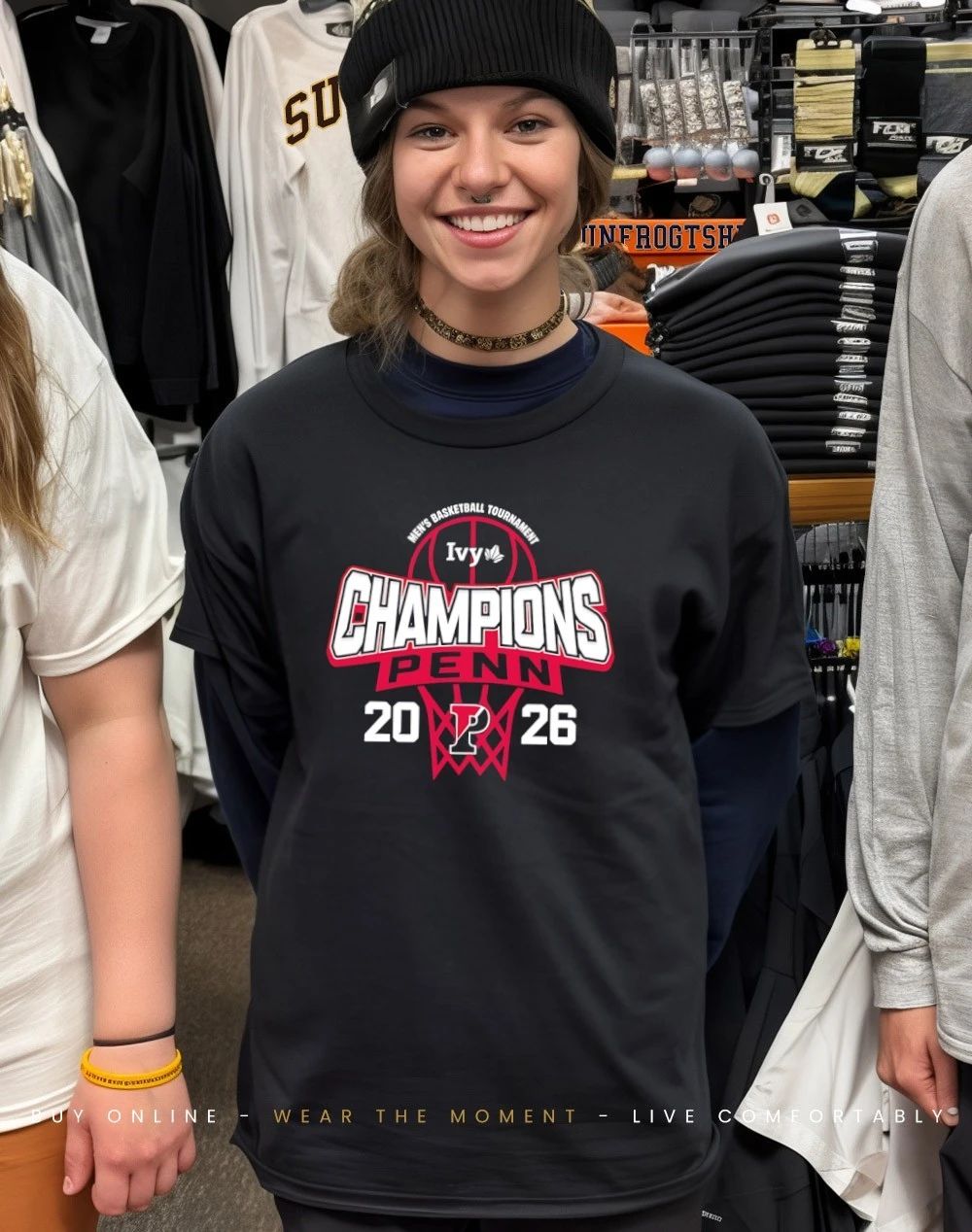 Pennsylvania Quakers 2026 Ivy League Men’s Basketball Tournament Champions shirt
