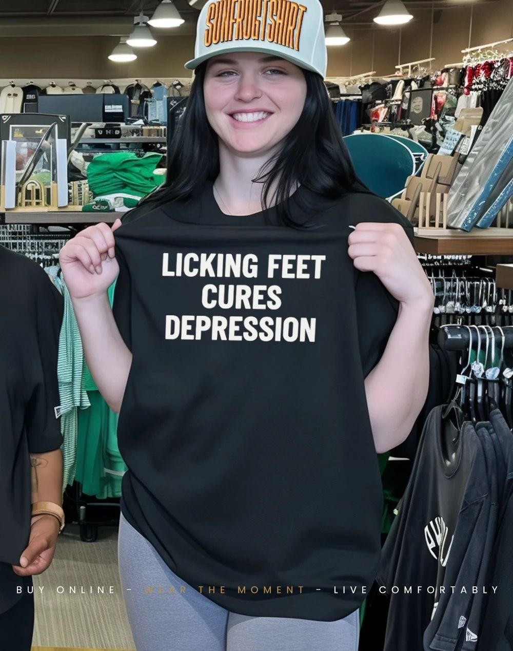Licking feet cures depression shirt