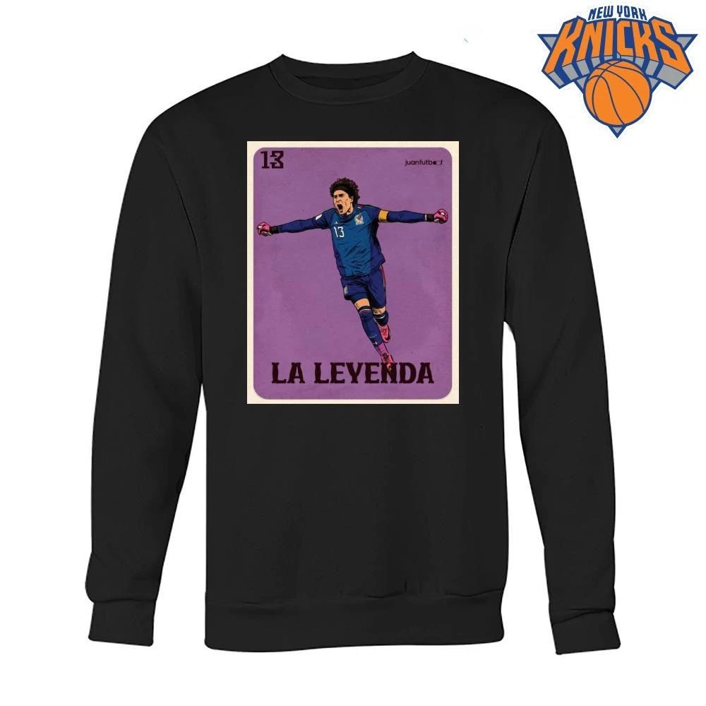 Mexico Goalkeeper La Leyenda Icon Vintage Loteria Card Art Design Shirt