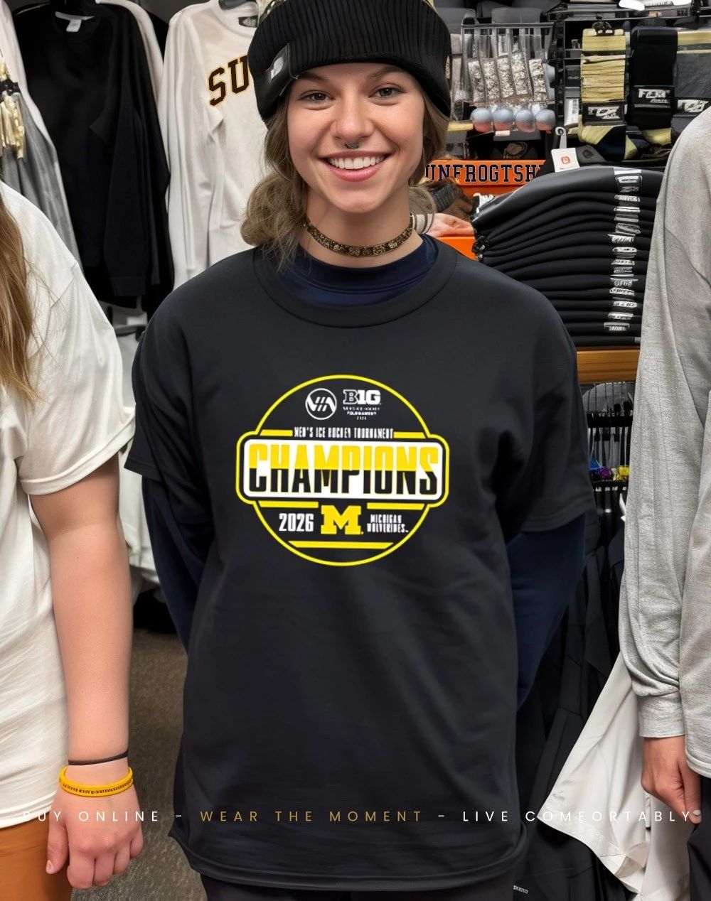 Michigan Wolverines 2026 Men’s Ice Hockey Champions shirt